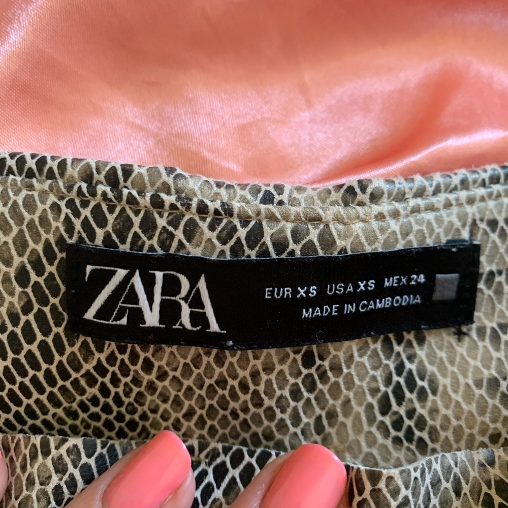 Zara faux snake skin skort - Picture 5 of 6